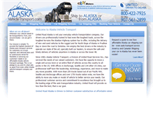 Tablet Screenshot of alaskavehicletransport.com